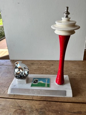 1972 MAFCA Seattle Space Needle FORD Model A Quail Original Hood Ornament Trophy - Image 1 of 4