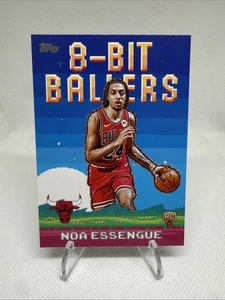 Ballers de baloncesto Topps 2025-26 de 8 bits Noa Essengue RC BULLS #8B-38 - Imagen 1 de 2