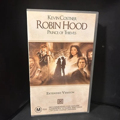 Robin Hood: Prince of Thieves VHS 1991 Extended Edn Sml Case Tested VGC - Image 1 of 4