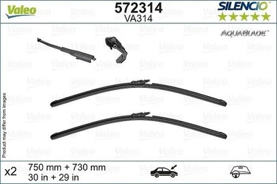 VALEO Balai d'essuie-glace Avant pour FORD S-Max (CJ) Galaxy (CK) - Photo 1/4