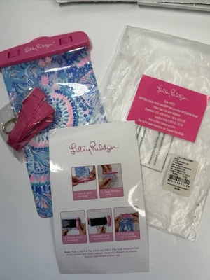 Funda para teléfono Lilly Pulitzer Make A Splash con correa extraíble nueva Foto 1 de 4