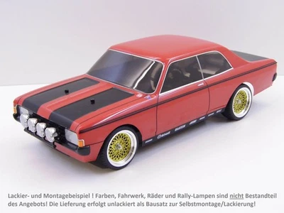 R/C KAROSSERIE BAUSATZ 1:10 "OPEL REKORD C" LIMO, UNLACKIERT INKL. DECALS/MASKEN - Bild 1 von 4