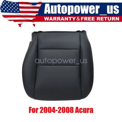 Cubierta de asiento de cuero negra para parte inferior del conductor Acura TSX 2004 2005 2006 2007 2008 Foto 1 de 4