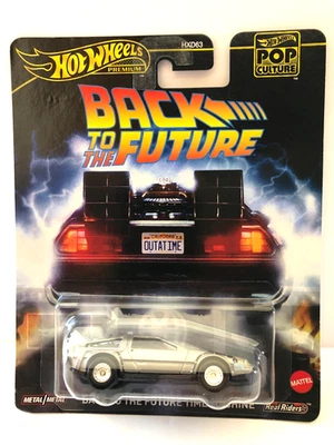 HOT WHEELS DELOREON BACK TO THE FUTURE TIME MACHINE REAL RIDER TIRES - Image 1 of 2