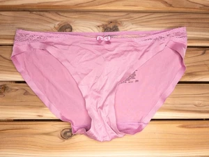 Bikini mutandine vintage viola pizzo floreale e microfibra taglia 6 M di Maidenform - Foto 1 di 3