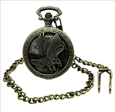 Invicta Vintage - 47mm - Liberty Eagle Pocket Quartz Bronze  w/Chain - Photo 1/3