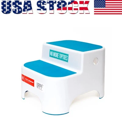 Multi Pupose 2 Step Stool Non-slip Top Toddler Stool for Toilet Potty Training - Image 1 of 4