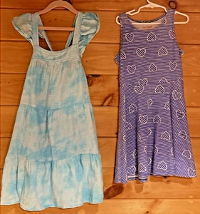 Cat and Jack Girls Dress Lot of 2 Size 7/8 - Picture 1 of 7