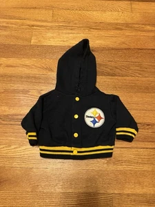 80s Pittsburgh Steelers Hoodie Sweatshirt Sweater cute size newborn baby nfl 90s - Picture 1 of 8
