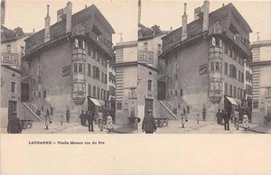 CPA SUISSE LAUSANNE VIEILLE MAISON RUE DU PRE - Picture 1 of 1