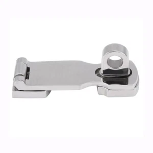 Boat Stainless Steel Door Hatch Hinge 92mm Swivel Eye Locking Safety Hasp Latch - Picture 1 of 6