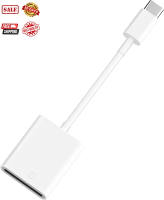 Lector de cámara de tarjeta USB C a SD para iPhone 16 15, [certificado MFI] USB C a memoria Foto 1 de 4