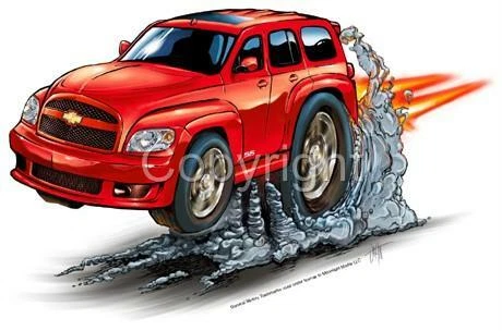 Cartoon Replica HHR SS Tshirts 9252 retro auto art - Image 1 of 1