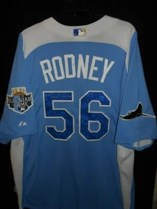 FERNANDO RODNEY SIGNED 2012 ALL STAR JERSEY AUTH. MAJESTIC TAMPA BAY RAYS -RARE! - Picture 1 of 6