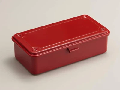 TOYO Steel T-190 Tool Box color trunk type 20.3 x 10.9 x 5.6 cm 13 colors Japan - Image 1 of 4