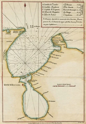 Mapa antigo "Lago Maracaibo" (Venezuela) J. Lodge, 1783 - Imagem 1 de 3