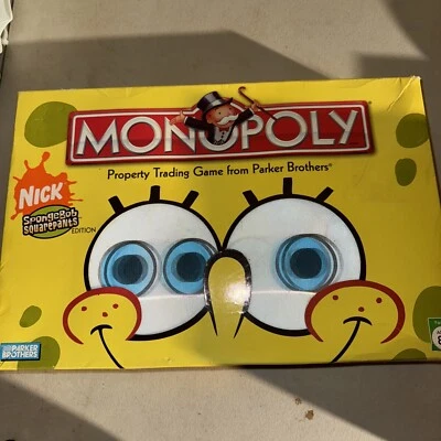 Juego MONOPOLY Nick Jr Bob Esponja Pantalones Cuadrados - Edición 2005 100% Completo Foto 1 de 2