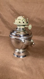 Antigua lámpara de aceite para veleros marinos montada en cardán cromo pesado latón sólido - Imagen 1 de 12