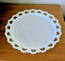 Anchor Hocking Lace Edge Old Colony 1950s platter milk glass