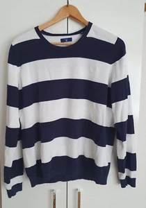 Pullover, Gant Gr. XL Blau/Weiß gestreift. Gutem Zustand - Bild 1 von 1