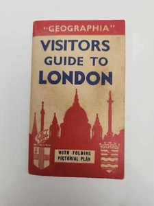 Geographia Visitors Guide To London Folding Pictorial Plan 1960's Era - Picture 1 of 15