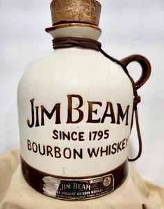 Jim Beam Decanter/Jug BourbonWhiskey Empty w/Cork Screw-on Top Bar/Mancave Decor - Picture 1 of 12