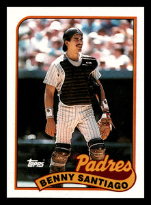 1989 Topps Benny Santiago  San Diego Padres #256 Centered Mint