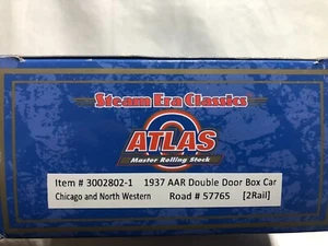 O Scale 2012 Atlas BK 3002802-1 CNW 1937 AAR Double Door Boxcar 2 Rail RD#57765 - Picture 1 of 2