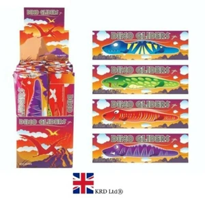 DINOSAUR FLYING GLIDERS Boys Party Loot Bag Fillers Toy Dino Planes R01631 UK - Picture 1 of 11