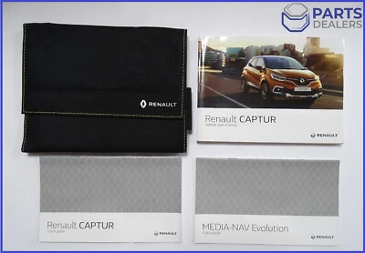 GENUINE RENAULT CAPTUR MK1 2017-2019 OWNERS MANUAL HANDBOOK WALLET PACK - Image 1 of 4