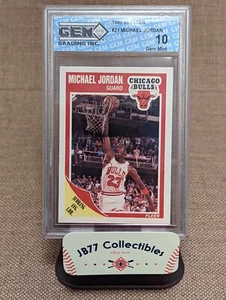 1989-90 Fleer Michael Jordan Gem Elite Grading Pristine 10 LOOK - Picture 1 of 4