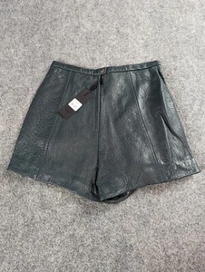 Mackage Leather Shorts Roma-F3 Lambskin Jade Green  New with Tags NWT Size  8 - Picture 1 of 10