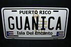 Puerto Rico Guanica Isla Del Encanto Metal Nouveaute Licence Plaque Pour Cars