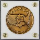 1959 ALASKA STATEHOOD Medaille Art Co BRONZEMEDAILLE 64 mm 130 g Kapitol Halter 1769