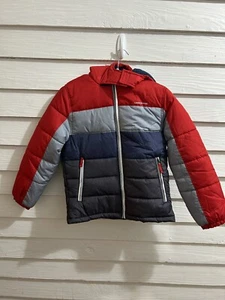 Jugend Zip London Nebel Wintermantel mit Beanie L-14/16 nagelneu nie getragen - Bild 1 von 5