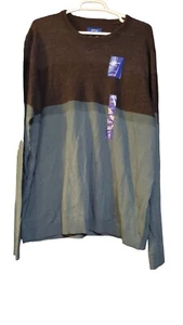 NWT Apt.9 Seriously Soft Merino Wool Knit Crewneck Sweater XXL Preppy Outdoors - Picture 1 of 18