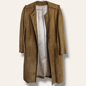 Scully LA Womens Coat Size 10 Brown Suede Knee Length bohemian Grannycore Vtg 60 - Picture 1 of 11
