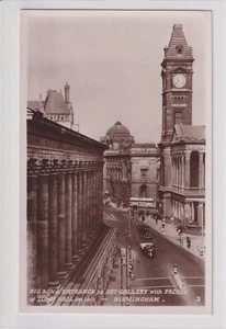 AK Birmingham, Big Ben & Entrance to Art Gallery, ca. 1940 Foto-AK - Bild 1 von 2