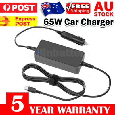 65W Power USB Type C Laptop Car Adapter Charger For DELL LENOVO ASUS HP MACBOOK - image 1 of 4