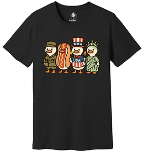 Camisa 4 de Julio, Camisa EE. UU., Camisa Ganso Cuatro de Julio, Camisa Bandera Americana - Imagen 1 de 3