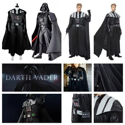 Star Wars Jedi Darth Revan Darth Vader Anakin Skywalker Cosplay Costume+Cape - Image 1 of 4