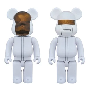 BE@RBRICK Daft Punk 400% White Suits Ver Medicom Toy Bearbrick Figure New Sealed - Picture 1 of 4