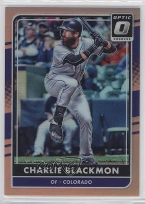 2016 Panini Donruss Optic Orange /199 Charlie Blackmon #134 - Image 1 of 2