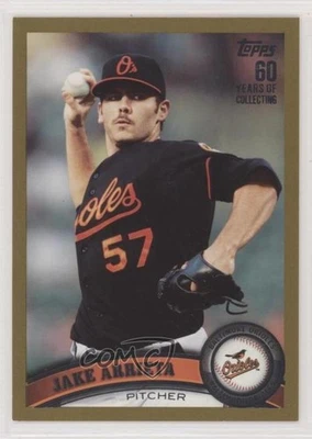 2011 Topps Gold /2011 Jake Arrieta #393 - Image 1 of 2