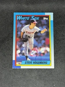 Steve Rosenberg Chicago White Sox 1990 Topps Signed Auto Card #379 ~ COA - Picture 1 of 3