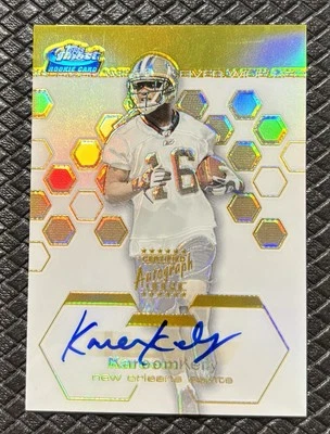 KAREEM KELLY 2003 Topps Finest Gold Refractor Rookie Auto /50 USC Trojans Saints - Image 1 of 2