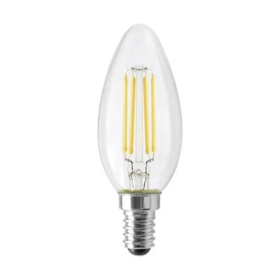 4.5 Watt - B11 LED - Clear - 350 Lumens - 3000K - European base - 120 Volt - 24- - Image 1 of 4