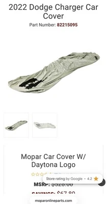 Cubierta de auto MOPAR para Dodge Charger Daytona Foto 1 de 4