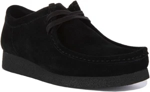 Clarks Wallabee Evo Soft Suede Crepe Mens Boot Black Suede UK 7 - 12 - Picture 1 of 31