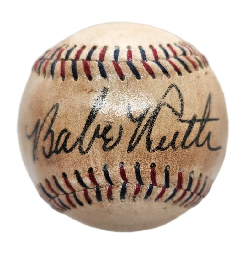 Babe Ruth Autographed 1930s Baseball. Replica Licensed By Ruth Estate - Image 1 of 4